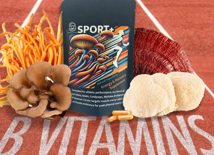 Unleashing Athletic Excellence: The Fusion of Mushrooms and Vital Nutrients in SPORT+